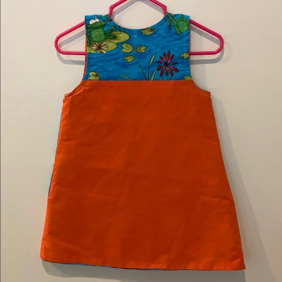 Handmade frog and lily pad sun dress - Picture 2 of 2